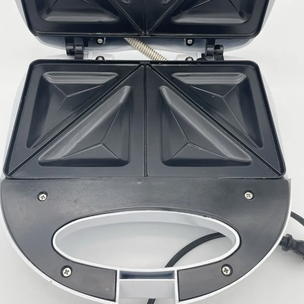 Chef Mate, 2-Slice, Sandwich Maker, Cool Touch Handles, Nonstick Plates